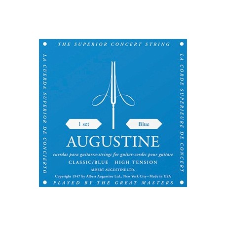 Augustine Classic Blue Bass High Tension Muta Corde Chitarra Classica