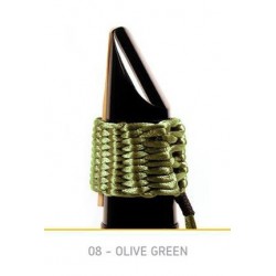 Bambù AB08 Olive Green Legatura Tela Sintetica Baritone Saxophone/Bass Clarinet