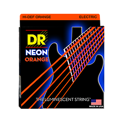 DR HI-DEF Neon Orange Muta Chitarra Elettrica 009-042