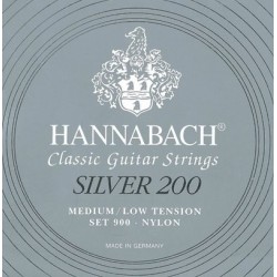 Hannabach 900 Muta Corde Chitarra Classica Tensione Bassa/Medio Silver 200