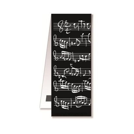 Vienna World Segnalibro Magnetico Black Note Musicali