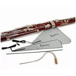 Bambù KL03 Microfibre Cleaning Bassoon Kit 1 Boot Joint + 1 Wing Joint Swab + Flexible Bocal Brush