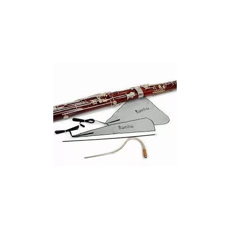 Bambù KL03 Microfibre Cleaning Bassoon Kit 1 Boot Joint + 1 Wing Joint Swab + Flexible Bocal Brush